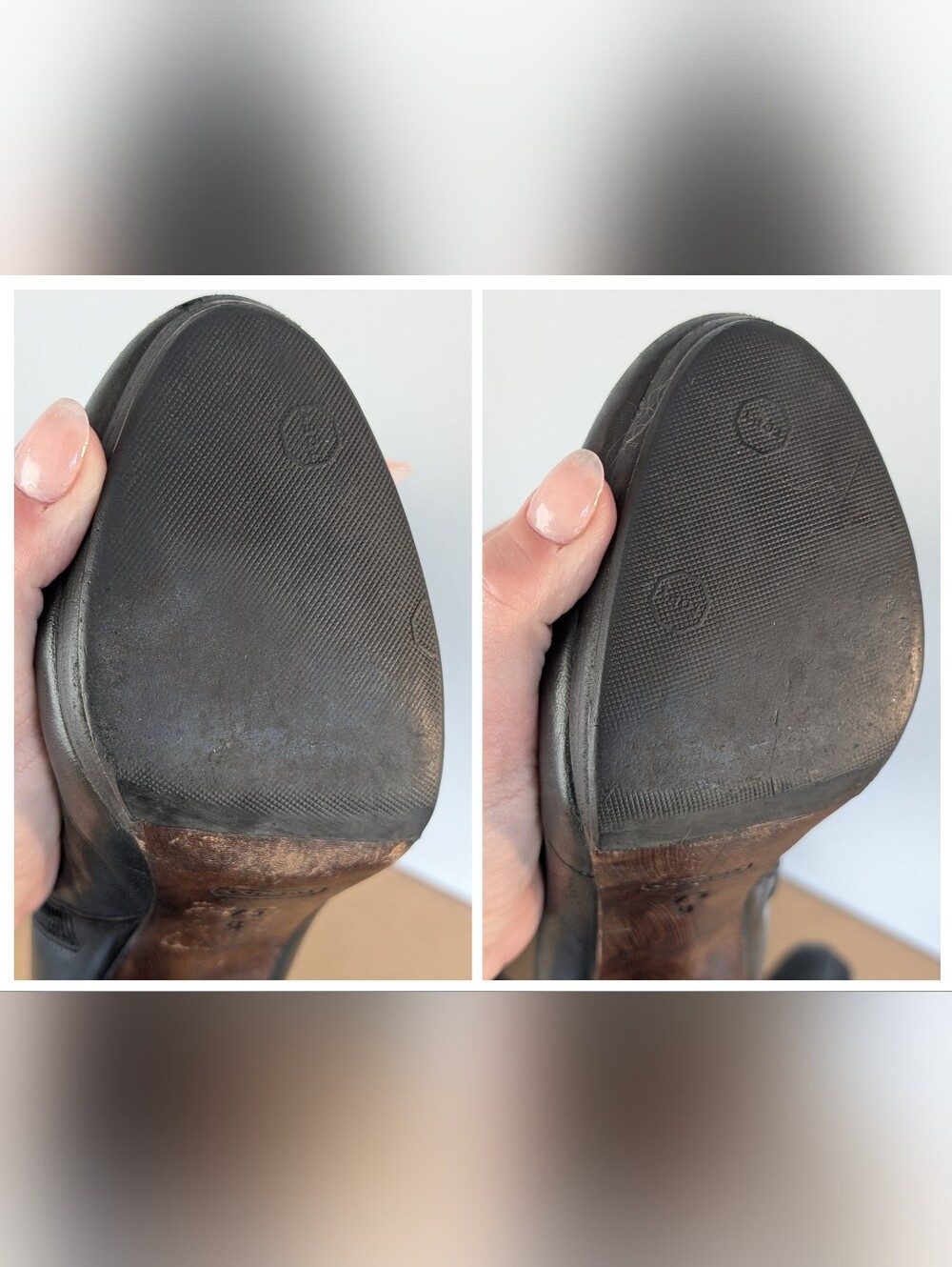 Coach| Scarlette Black Leather High-Heel Boots, Side Zip, 4" Heel, Size 7.5B - Picture 10 of 14